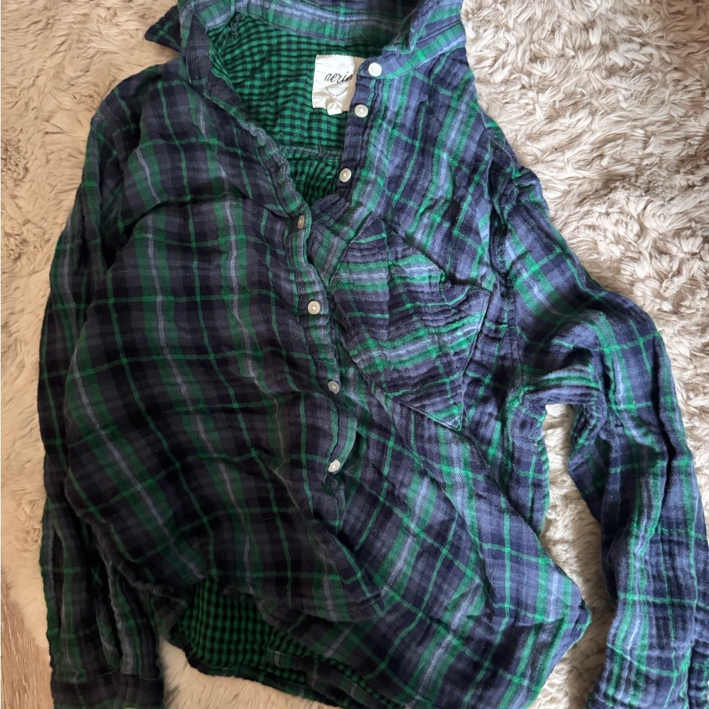 Aerie flannel button up